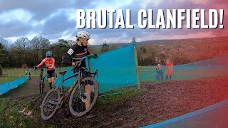 The HARDEST Cyclocross Course  Clanfield Cross UCI Race [upl. by Enoj672]