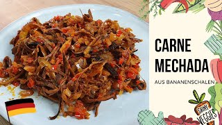 Carne Mechada Pulled Pork aus Bananenschalen  Wie Macht Man Vegan Pulled Pork  Shiny Veggies [upl. by Yrhcaz]