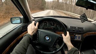 1998 BMW E39 520i  POV Drive Binaural Audio [upl. by Ailes913]