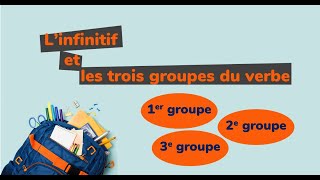 Linfinitif et les 3 groupes de verbes [upl. by Nemraciram]