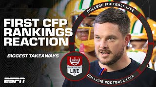 Biggest TAKEAWAYS from the first College Football Playoff Rankings 🏈🍿  College Football Live [upl. by Eegnat]