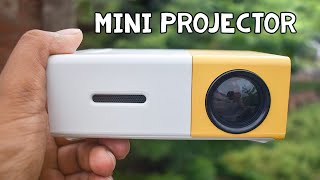 Cheap Pocket Projector for Fun  Mini LED Projector Review amp Demo YG300 [upl. by Tertias]