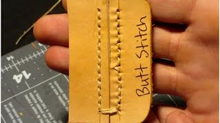 7 Different Ways to Stitch Leather by Hand [upl. by Narret612]