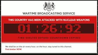 nuke  UK Nuclear Attack Warning [upl. by Ajnos499]