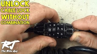 How To Unlock Cable Bike Lock Without Combination [upl. by Barker518]