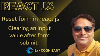 React  clearing an input value after form submit  How to reset form in react js [upl. by Ayita]