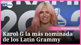 Karol G reaccionó a sus nominaciones a los Latin Grammy 2024 [upl. by Amero]