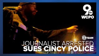 Journalist sues city of Cincinnati police sergeant after arrests [upl. by Htebsle892]