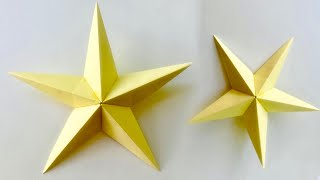 Easiest Way to Make Star for your Christmas Decoration  Paper Craft [upl. by Soneson]