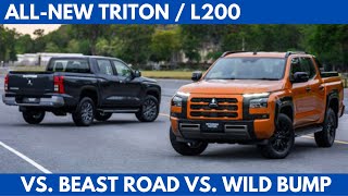 ALLNEW MITSUBISHI TRITON  L200 Vs MONSTER HILL Vs WILD BUMP Vs BEAST ROAD [upl. by Sukcirdor]