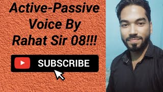 ActivePassive Voice By Rahat Sir 08 [upl. by Angil]