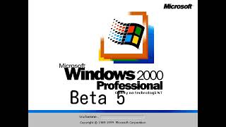 Microsoft Windows 2000 Professional Beta 5 Logo 1999 [upl. by Jabez]