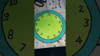 Clock from cardboard ।।how to make a clock।। school craft ideasshortsviral [upl. by Ilonka]