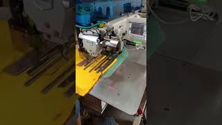 polo shirt front placket setter machine testing before delivery RAMBO RM227PLK [upl. by Elson]