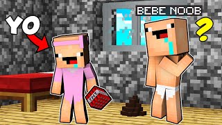 ENGAÑE a BEBE NOOB CONVIRTIENDOME EN SU HERMANA EN MINECRAFT 😂😂 TROLLEO A LOS BEBECITOS [upl. by Ahselaf]