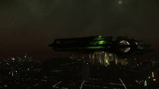 Star Citizen Area18 Short Flight through city [upl. by Sparrow]