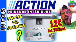 📢INFOS📢 PEINTURE INTERIEURE ACTION WALL PAINT  IMPRESSIONNANT  😳😳😳 [upl. by Shelagh595]