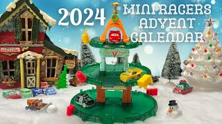 Mattel Disney Cars 2024 Mini Racers Advent Calendar w NEW Christmas Sheriff [upl. by Tnelc555]