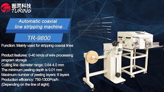 TR9800 Automatic Coaxial Cable Wire Stripping Machine [upl. by Jenifer987]