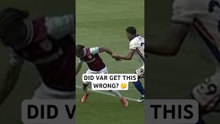 West Ham fans rage at VAR for denying a clear penalty…😬👀 shorts premierleague [upl. by Wally]