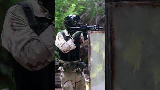 Airsoft Player Gets Lucky Headshot  Clip 1440 shorts [upl. by Xuagram]