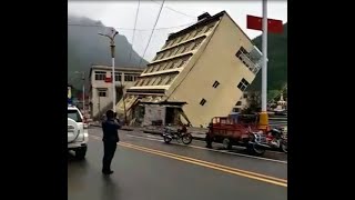 VIDEO Floods In Tibet Wash Away Building [upl. by Erodasi19]