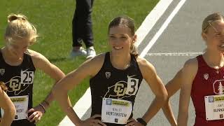 Bailey Hertenstein baileyh Wins the Pac12 5k Championship cubuffstrack gobuffs [upl. by Okika225]