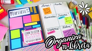 ORGANIZA TUS LIBRETAS ESCUELA  marianalugo [upl. by Yelyak907]