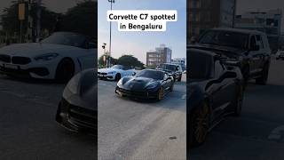 Corvette C7 from Oman 🇴🇲 spotted in Bengaluru 🇮🇳 [upl. by Chuipek]