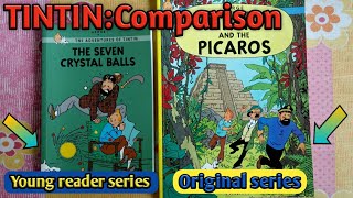 TINTIN COMPARISONThe young reader series and the original series of tintin book [upl. by Greenman959]