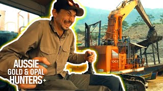 Parker Uses A 110Ton Excavator And Falls In Love  Gold Rush Parkers Trail [upl. by Lierbag]