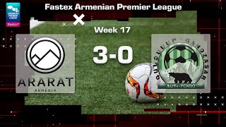 AraratArmenia  Gandzasar 30 Fastex Armenian Premier League 202425 Week 17 [upl. by Tuckie970]