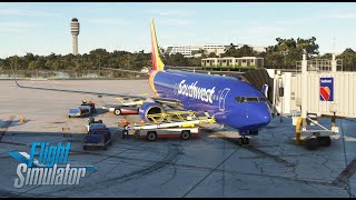 Southwest Airlines  Orlando to Washington DC  Microsoft Flight Simulator [upl. by Adnohryt]