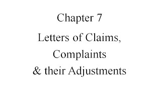 letters of Claim complaints adjustment GSEB STANDARD 11 [upl. by Dixil532]