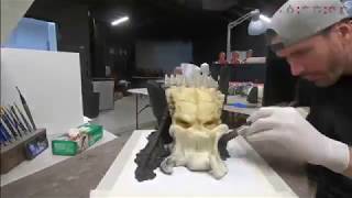 Predator skull sculpture  100 Hour Timelapse [upl. by Davy393]