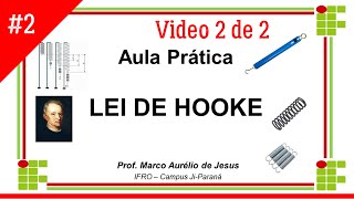 Força Elástica Lei de Hooke  EXPERIMENTO [upl. by Maxine]