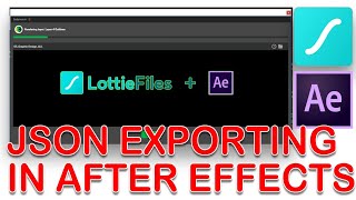 JSON Exporting in After Effects 2021 [upl. by Antipus]