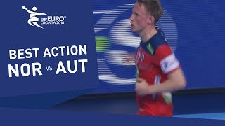 Magnus Jondal delivers a pictureperfect finish  Mens EHF EURO 2018 [upl. by Ailerua]