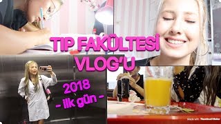 TIP FAKÜLTESİ İLK GÜN VLOG Dönem 2  Nasıl Ders Çalışıyorum 📕📘📙🤓 Elif AY [upl. by Garlen]