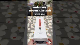 unbox my LIMITED EDITION strawberry bronze pink Dyson airstrait with me  Dyson air straight [upl. by Federico613]