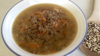 EXQUISITA SOPA DE QUINOAQUINUA Recetas Nutritivas para Bebés y NiñosHECHOxMAMÁ [upl. by Aierb981]