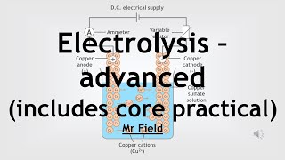 GCSE Chemistry 41  Electrolysis  advanced [upl. by Eolanda235]