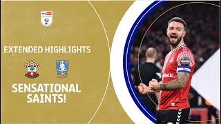 SENSTATIONAL SAINTS  Southampton v Sheffield Wednesday extended highlights [upl. by Folsom]