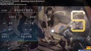 osu TOGENASHI TOGEARI  Bleeding Hearts Extreme FC 354pp [upl. by Rech134]