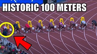 This Has Never Happened In 100 Meter History [upl. by Ayaros498]