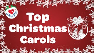 Top Christmas Carols with Lyrics 🌟 [upl. by Ettelegna474]