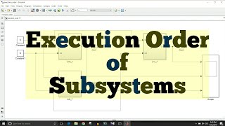 Simulink Tutorial  36  Execution Order of Subsystems [upl. by Neerehs]