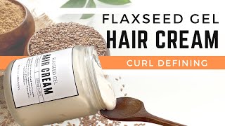 DIY FLAXSEED GEL HAIR CREAM [upl. by Atinomar699]