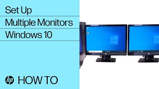 Set Up Multiple Monitors in Windows 10  HP Computers  HP Support [upl. by Siward]