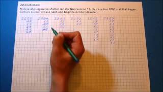 Tutorial Zahlenakrobatik Aufnahmeprüfung Gymnasium 6 Klasse 1 Beispiel [upl. by Einnej429]